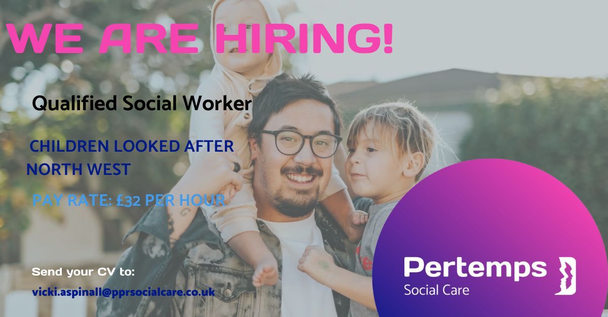 We have #opportunities for qualified #socialworkers based in #Merseyside in the Children  Looked After Team  paying £32 per hour

Call or message me for more information

#socialwork #locum #socialworker