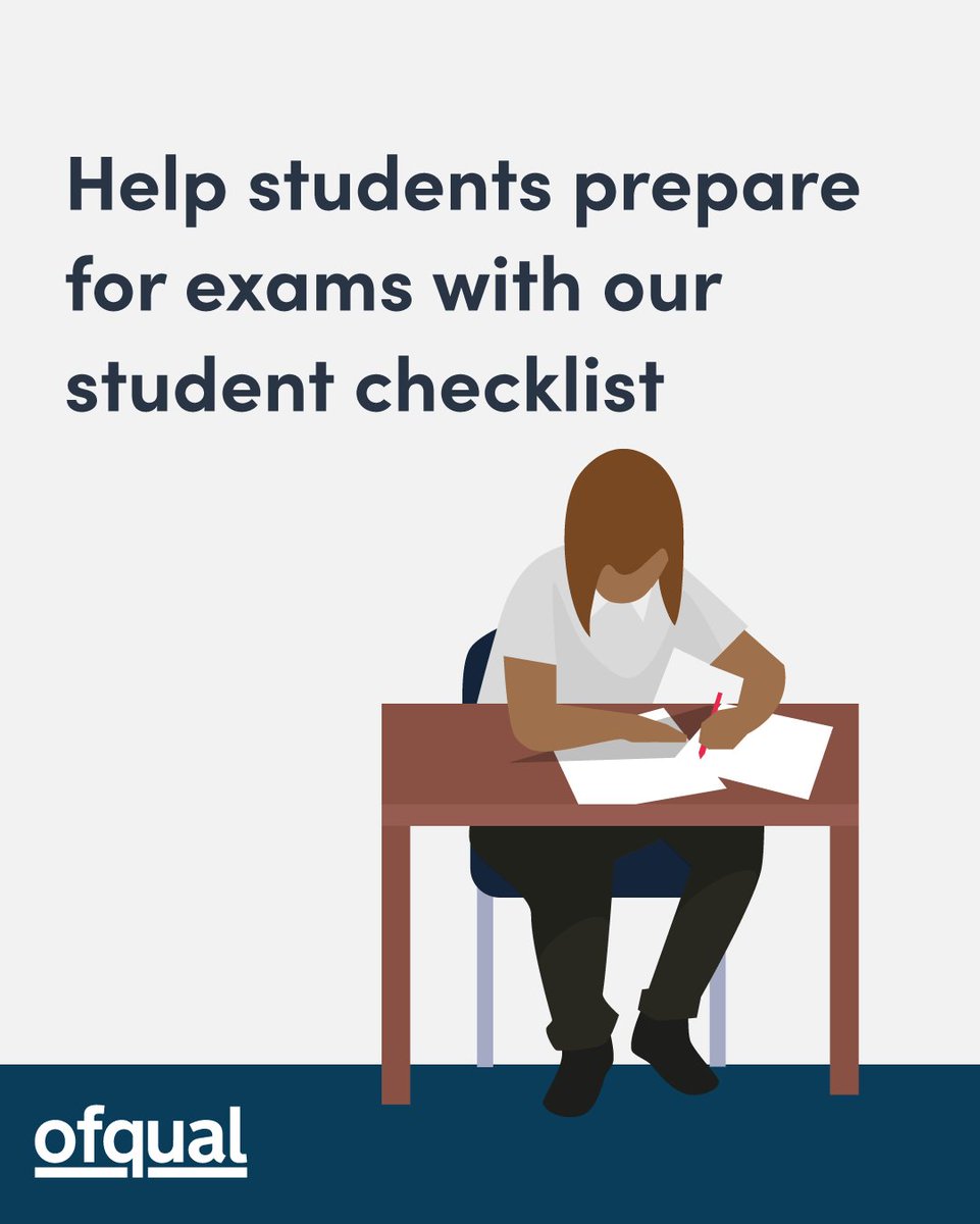 Share our checklist with students so they know what they need to do to get ready for their exams and what they can and can’t take into an exam hall: ⬇️ gov.uk/government/pub… #Exams2024 @thestudentroom @TheExamsOffice
