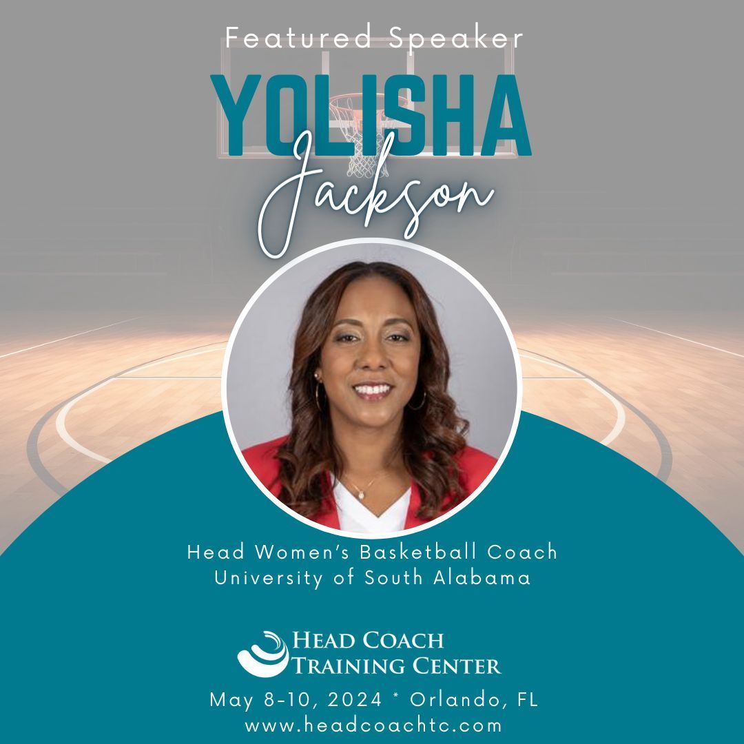 Don’t miss out on learning from @SouthAlabamaWBB Head Coach @YolishaJ #HCTC24 & #ACTC24! 

Off-the-court career development for 🏀 coaches in ☀️!

To Register: buff.ly/3u74PQh