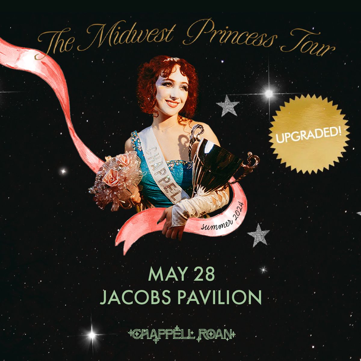 🎠 NEW SHOW 👑 @ChappellRoan | 🗓 May 28 🎫 on sale now: buff.ly/4bb1RKe *This show has been moved from @AgoraCle due to popular demand!*