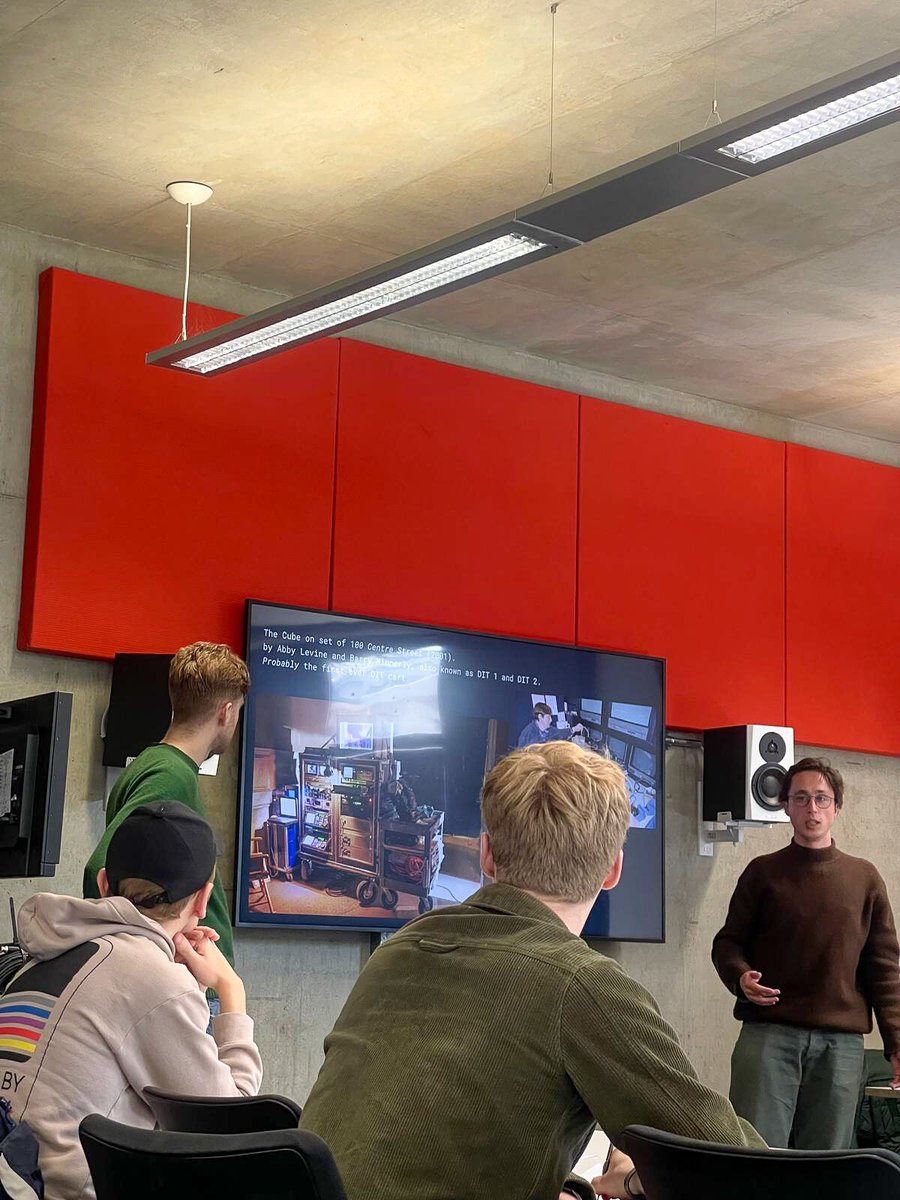 Over the weekend, our DITs Szymon Wyrzykowski & Aeneas Macdonald hosted a DIT Training session at NFTS as part of their short-course programme 🎉 They focused on teaching students the role of a DIT on a range of film/tv productions! #training #onset #film #tv