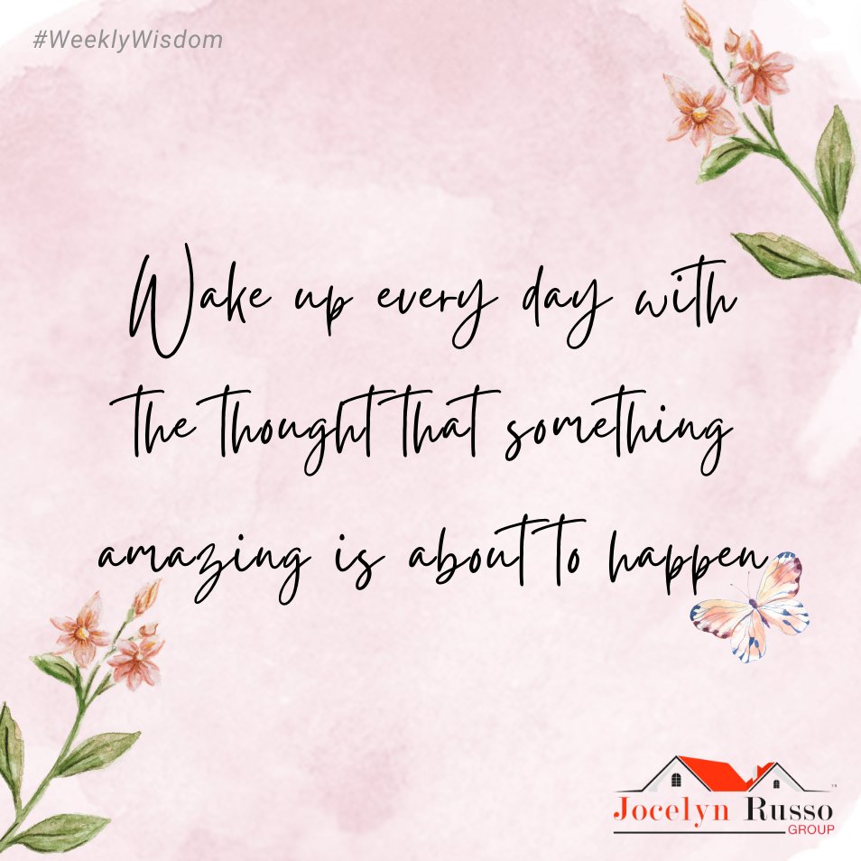 Happy Wednesday! Wake up every day with the anticipation that something incredible is on the horizon. ✨ Embrace each day with positivity and watch as amazing things unfold before you. #WeeklyWisdom #PositiveVibes #EmbraceTheDay