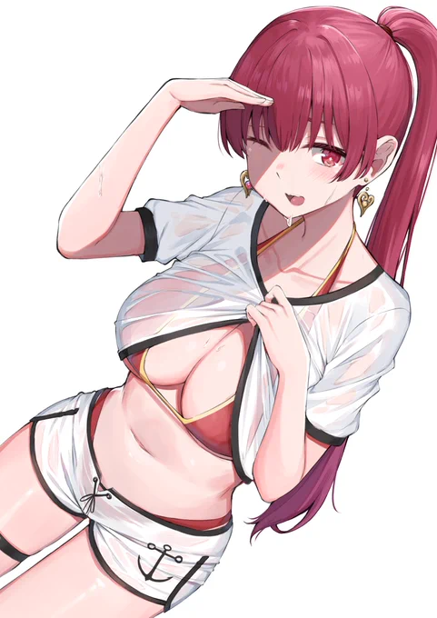 汗びしょびしょ #マリンのお宝 