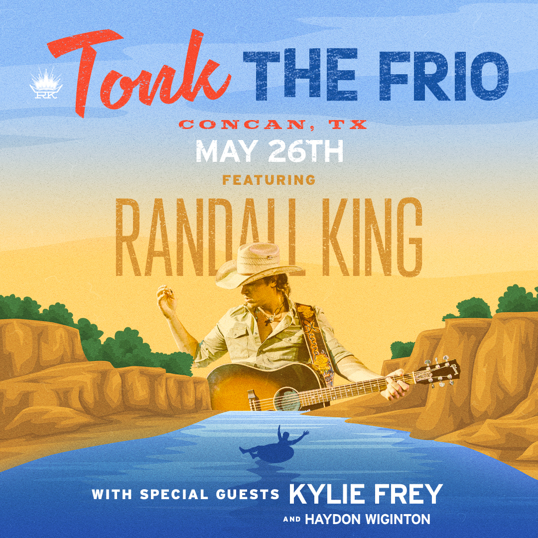 Concan, get ready to Tonk The Frio with me and @RandallKingBand on May 26th! Tickets are available now, so grab yours and we'll see ya there. bit.ly/44lOhBF 📸: Collette Badora