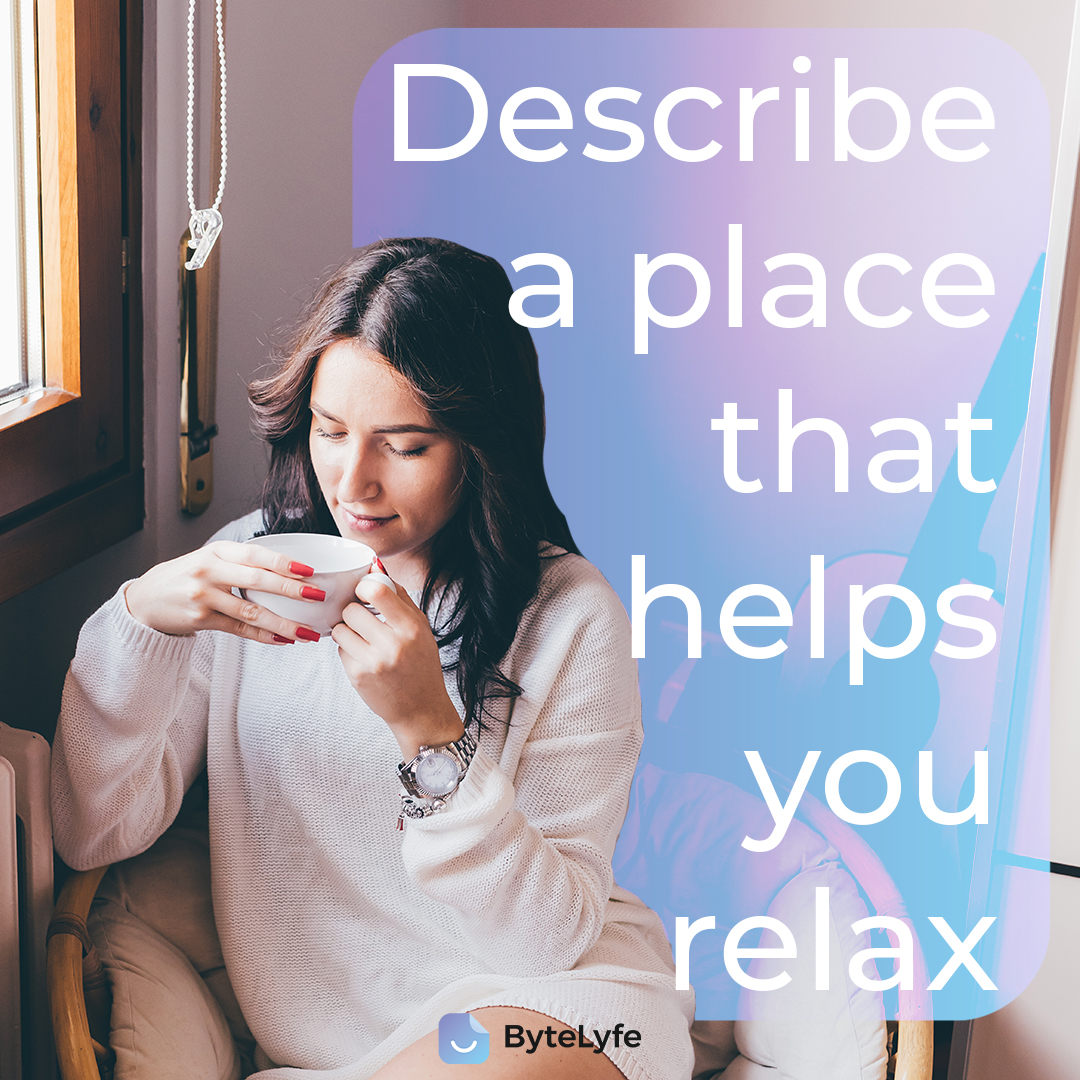 📔 Today's Journal Prompt 📱 April 24th, 2024.🌿✨ Take a moment to reflect on a place where you felt completely relaxed.  Close your eyes and remember the sights, sounds, and scents that brought you tranquility. 🌺🍃 #Reflection #PeacefulPlaces  #ByteLyfeJournal #JournalPrompt