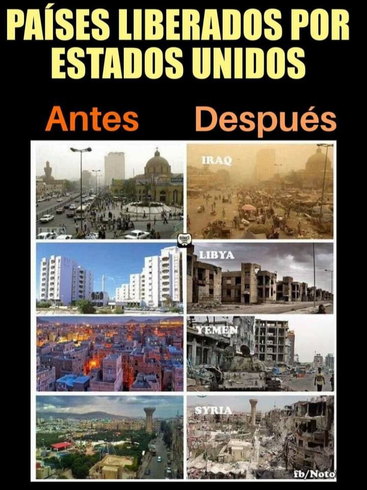 🤷‍♂️ PREGUNTAS MUY IMPORTANTES 

1. - ¿Existen sanciones contra Israel por el as3sinato y la destrucción de mujeres y niños pal3stinos inocentes?  

2. - ¿Existen sanciones contra los Estados Unidos por m4tar a mujeres y niños inocentes en Irak, Siria, Afganistán, Cuba, Vietnam e…