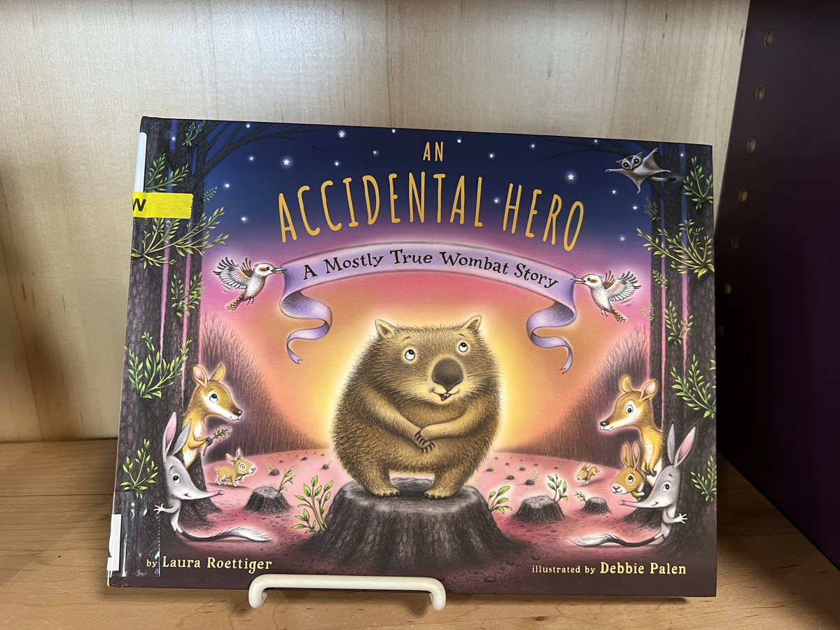 @SummitLibraries New on the front range AN ACCIDENTAL HERO: A MOSTLY TRUE WOMBAT STORY, by Laura Roettiger & illustrated by Debbie Palen. Includes Australian animals and forest fire safety information.