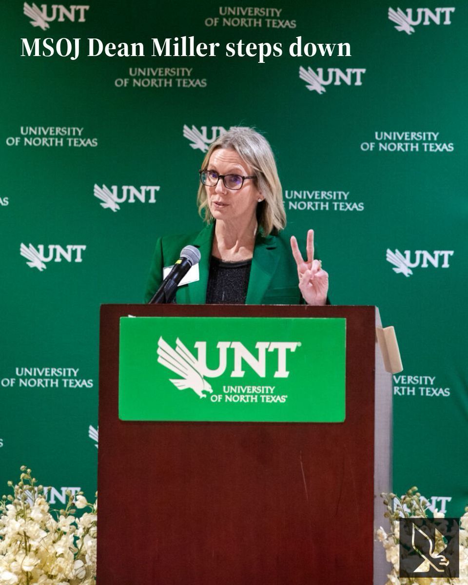 ntdaily's tweet photo. NEWS: MSOJ Dean Miller steps down

📝: @IBelkoura
📸: Hatch Visuals &amp; Aiden Gonzalez

Read more: https://t.co/x1YVJuLWit https://t.co/ne1bXaTfxS