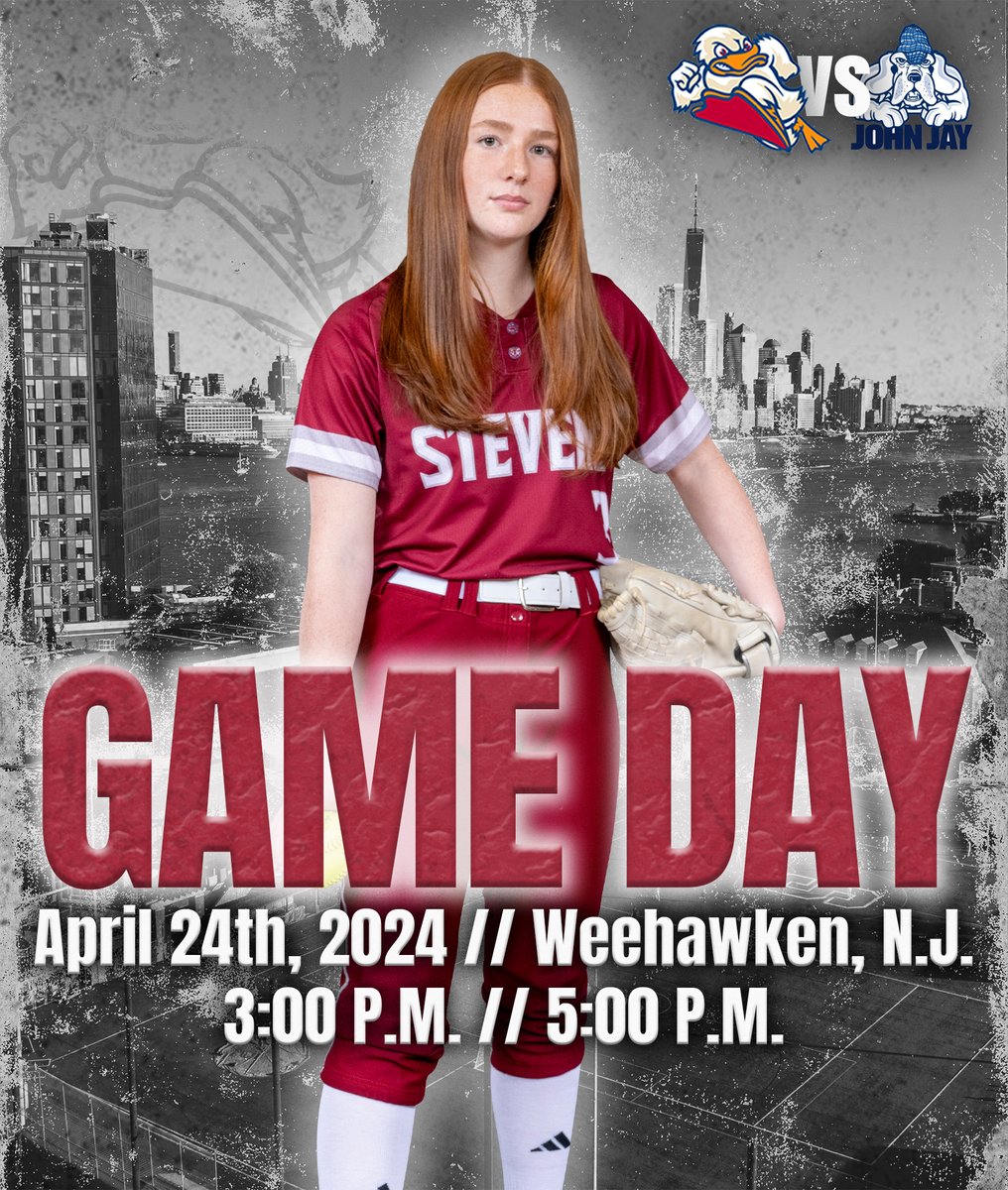 Finishing up non-conference play with the Bloodhounds! @stevenssoftball 🆚 John Jay ⏰ 3 PM//5 PM 📍 Weehawken, N.J. 🏟️ Waterfront Park 📊 tinyurl.com/2dxmbnmm 📊 tinyurl.com/5fre8dmw 📺 tinyurl.com/45wkb4wf #AllRise #MACsb #d3sb