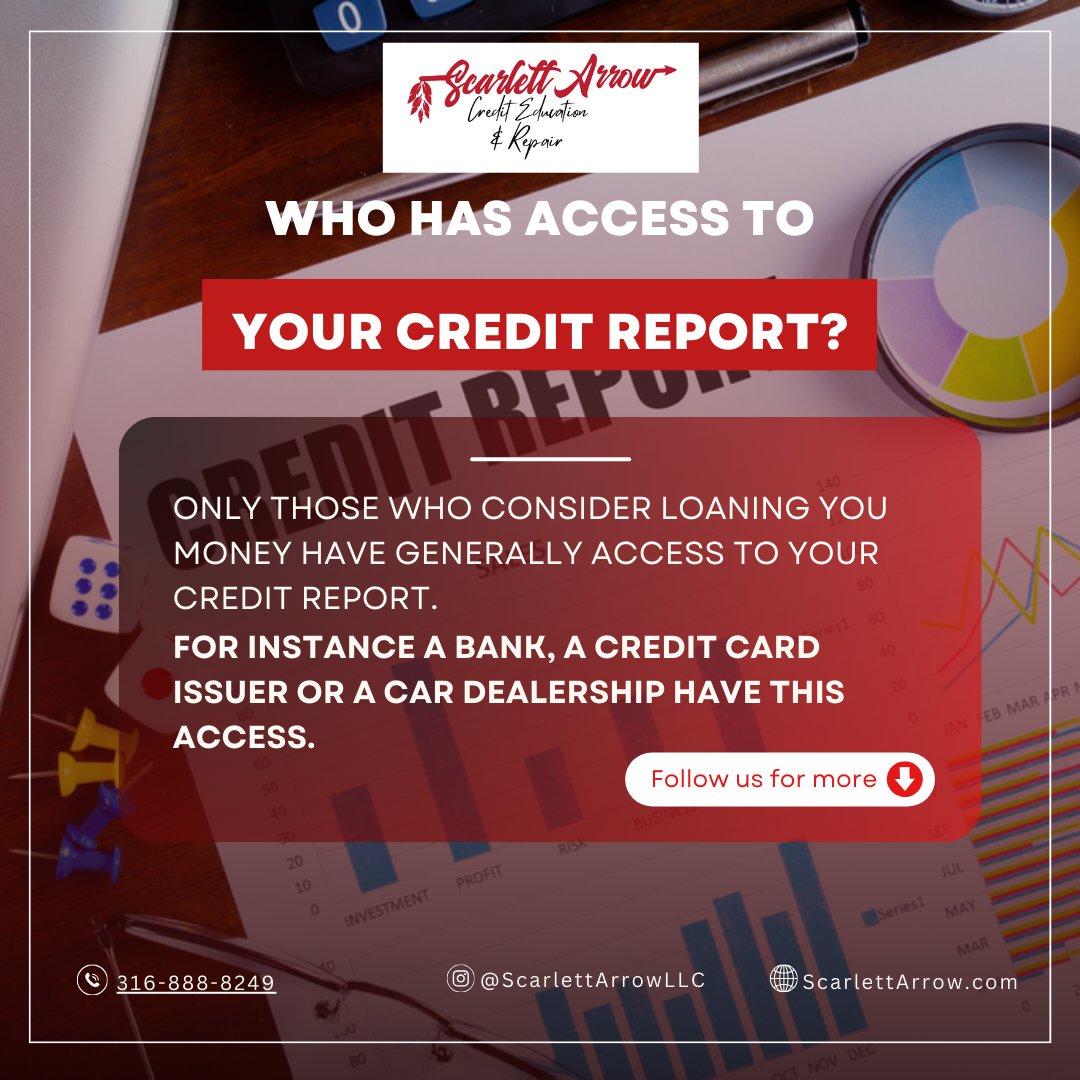 🌟Who has access to your credit report? Only those who see your potential for growth and trust you enough to invest in your future. Believe in yourself and keep building your credit history! 💰💪 #FinancialFreedom #CreditReport #BelieveInYourself