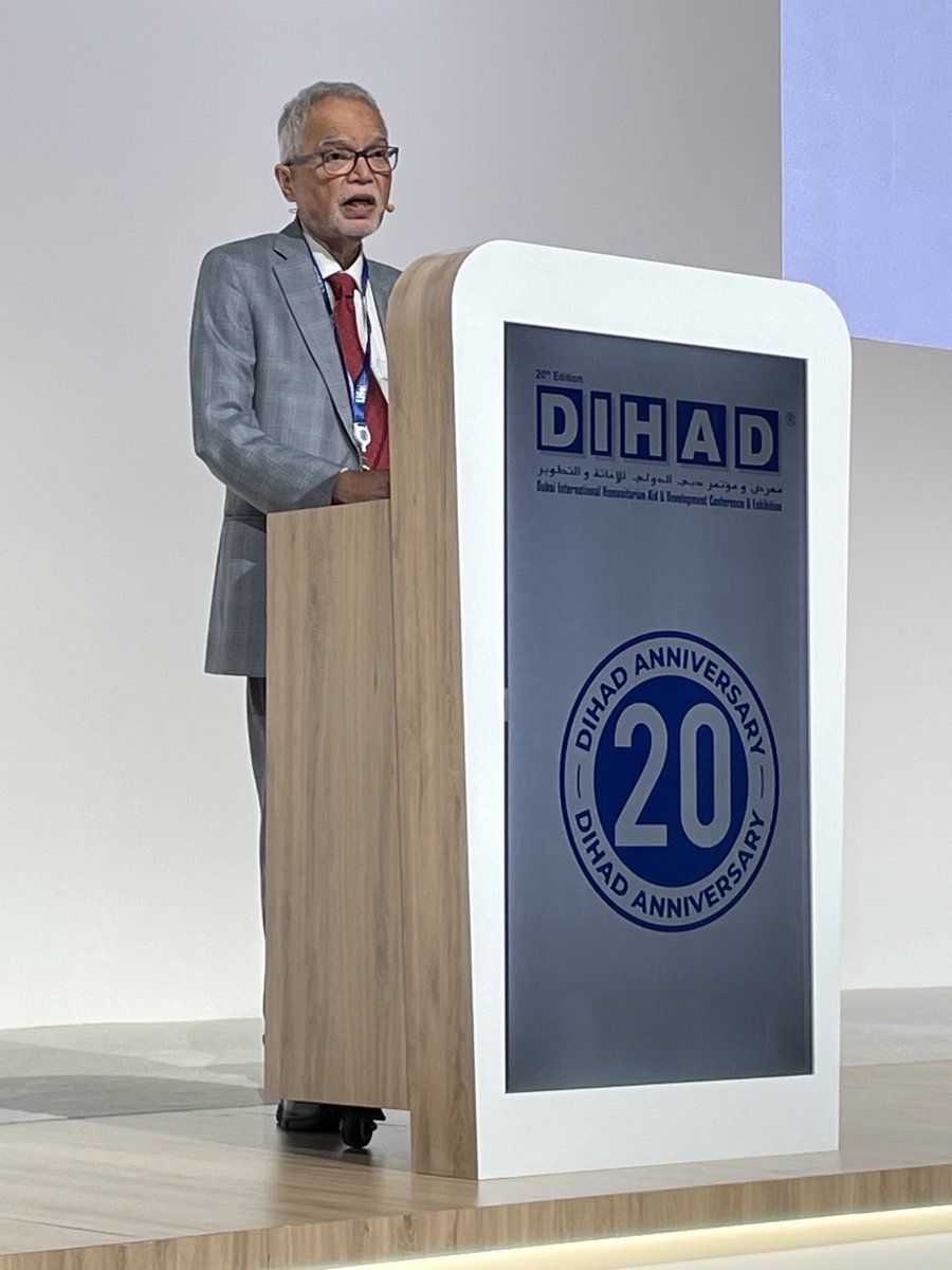 DIHAD 2024 Session on Humanitarian Diplomacy and Global Health Challenges, chaired by Prof. ⁦@mukeshkapila⁩: “Humanitarian health workers should do more than count destroyed hospitals and lament the dead..”