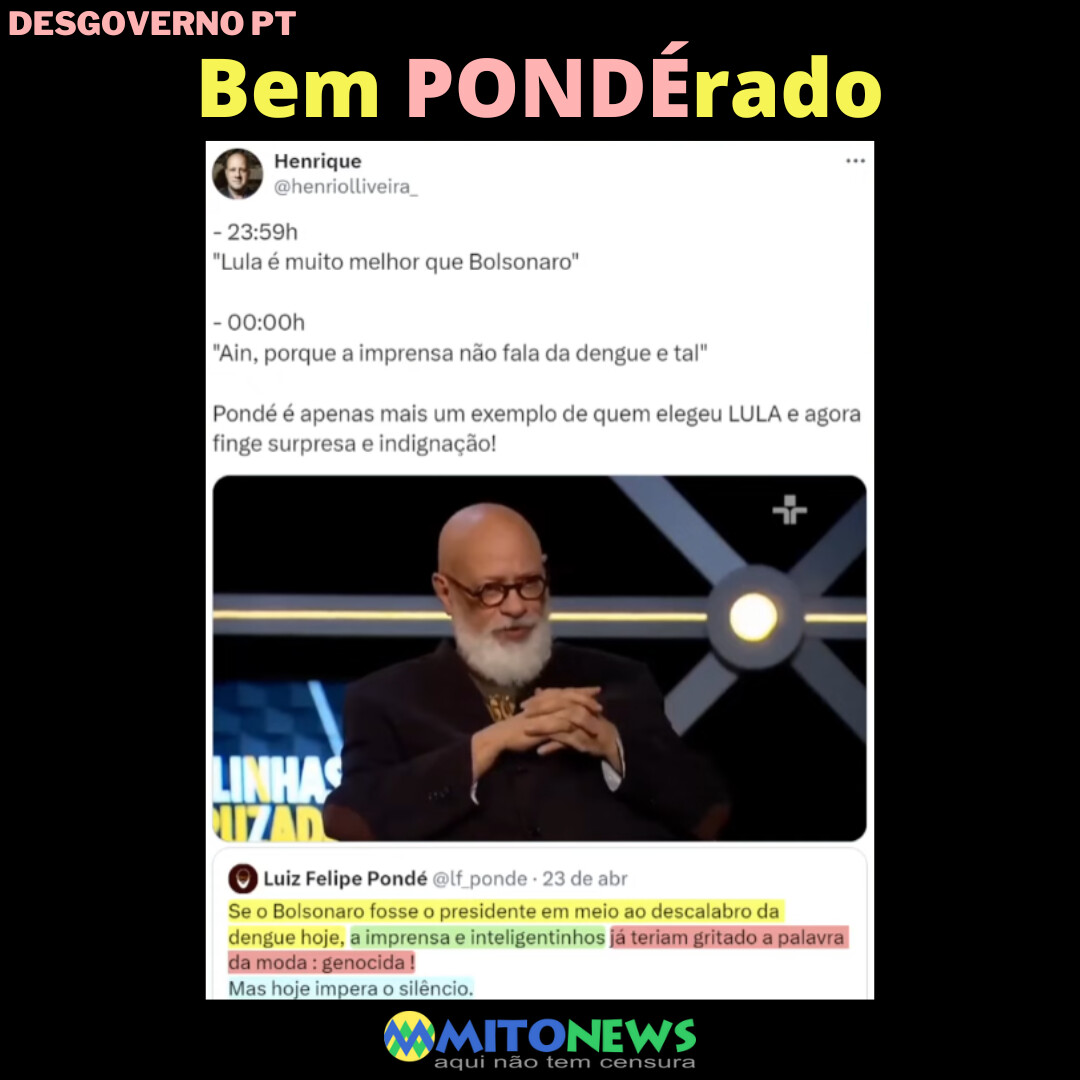 Bem PONDÉrado . . . #bolsonaro #voltabolsonaro #ponde