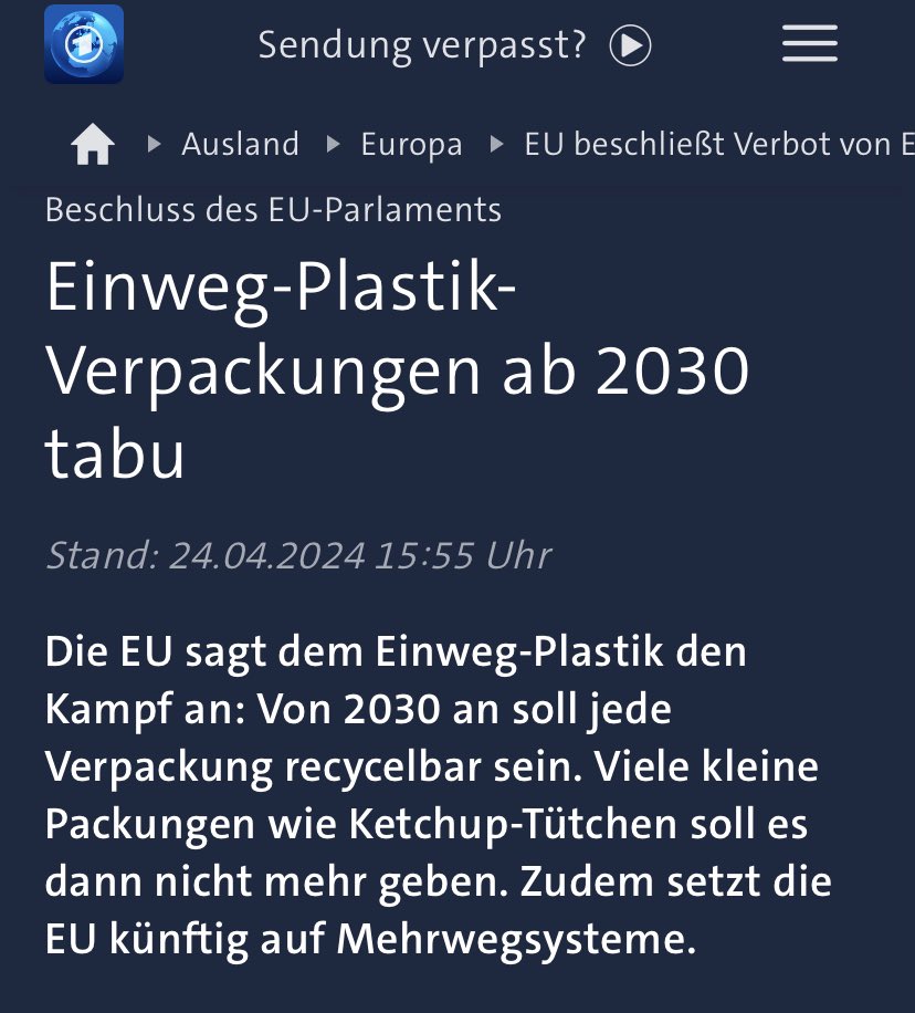 ElliotStabler92's tweet photo. Für den Plastikmüll ist die Industrie verantwortlich. Die bestimmen am Schluss noch die Verpackung. https://t.co/gJGunpuuEK