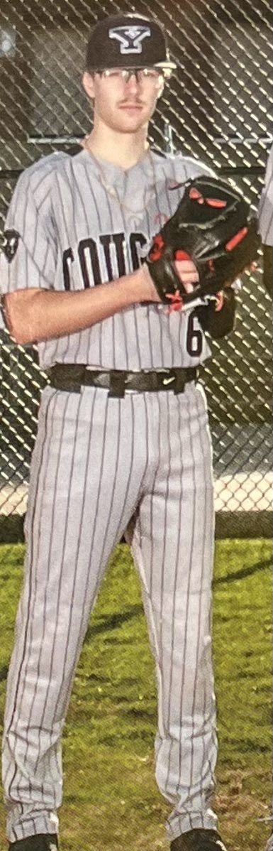YCHSbaseball's tweet photo. @ColemanHarvey4 congrats on your signing to @FightingMuskies. Coleman is a 3 year letterman, 2023 YCHS gold glove winner, and a consistent performer on the mound. Congrats Coleman! https://t.co/f9NhHC3pTe
