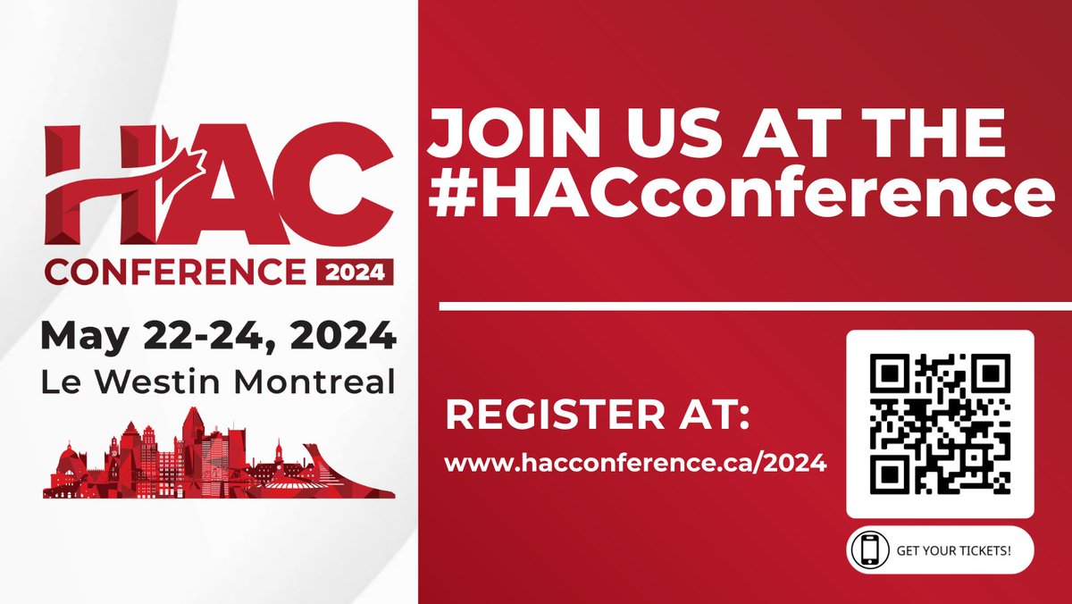 stayinygk's tweet photo. Join hoteliers nationwide at the 2024 HAC Conference! Experience two days of workshops, networking, and entertainment in Montreal, May 22-24.
Register now: https://t.co/P3JF4MIsGU
@hotelassoc
Don't miss this chance to elevate your hospitality business!
#HACconference #Montreal https://t.co/CGFeE2J4Gt