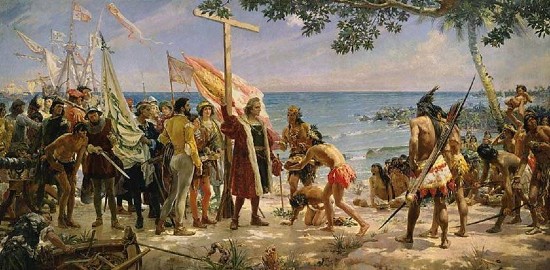 We often get asked: how did the Middle Ages end? Here's our answer: medievalreporter.com/faq/#how-did-t…

(Every week we answer one of 30+ questions from our medieval FAQ. Don't miss the rest and follow us!)

#medievaltwitter #medievalhistory #medieval

📸 Columbus arriving in the Americas