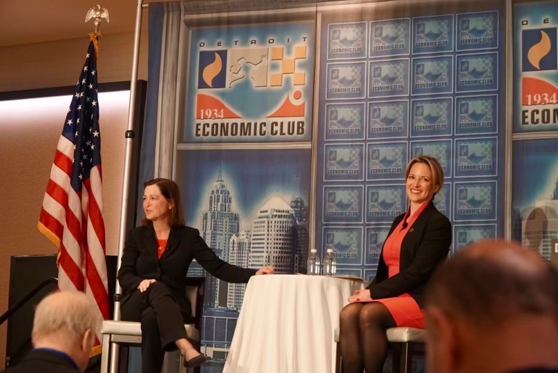 “Choose truth over tribe” - @BarbMcQuade Such a treat to lead a conversation with Barb McQuade yesterday @deteconomicclub about her bestselling book “Attack from Within” and how we all have the power to choose truth over lies and community over chaos in these noisy times.