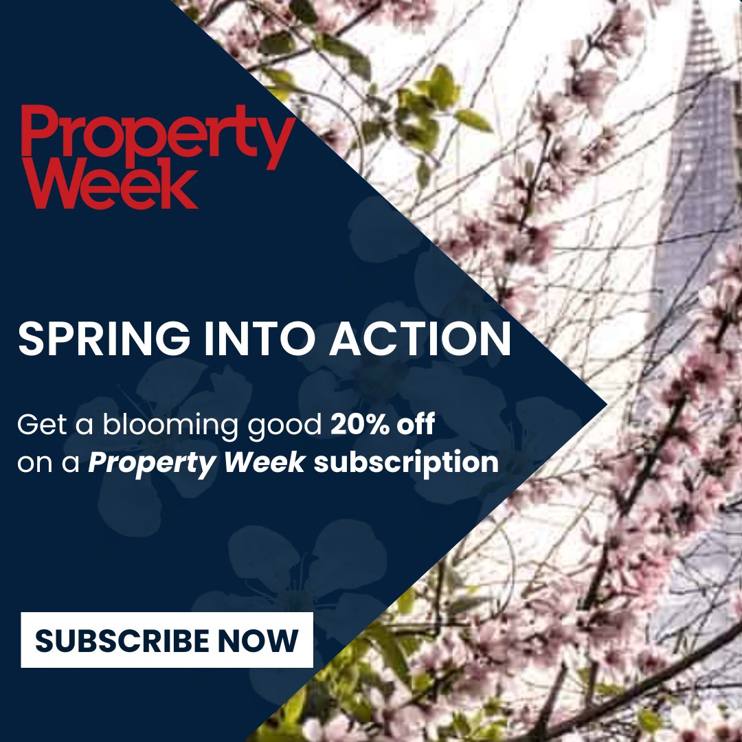 Spring into savings! Take advantage of our special deal and enjoy a generous 20% discount on Property Week subscriptions. Click the link below to grab the offer now: (New subscribers only) ow.ly/E3n250Rn2xf #pw2024 #propertynews #propertyweek #realestatenews