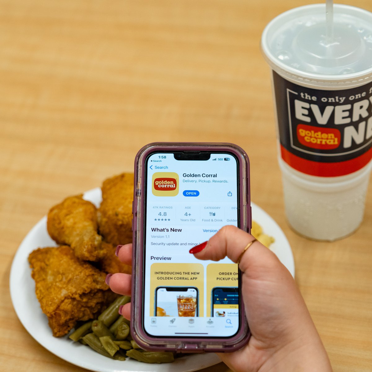 Download the app, collect the points, redeem for deliciousness!