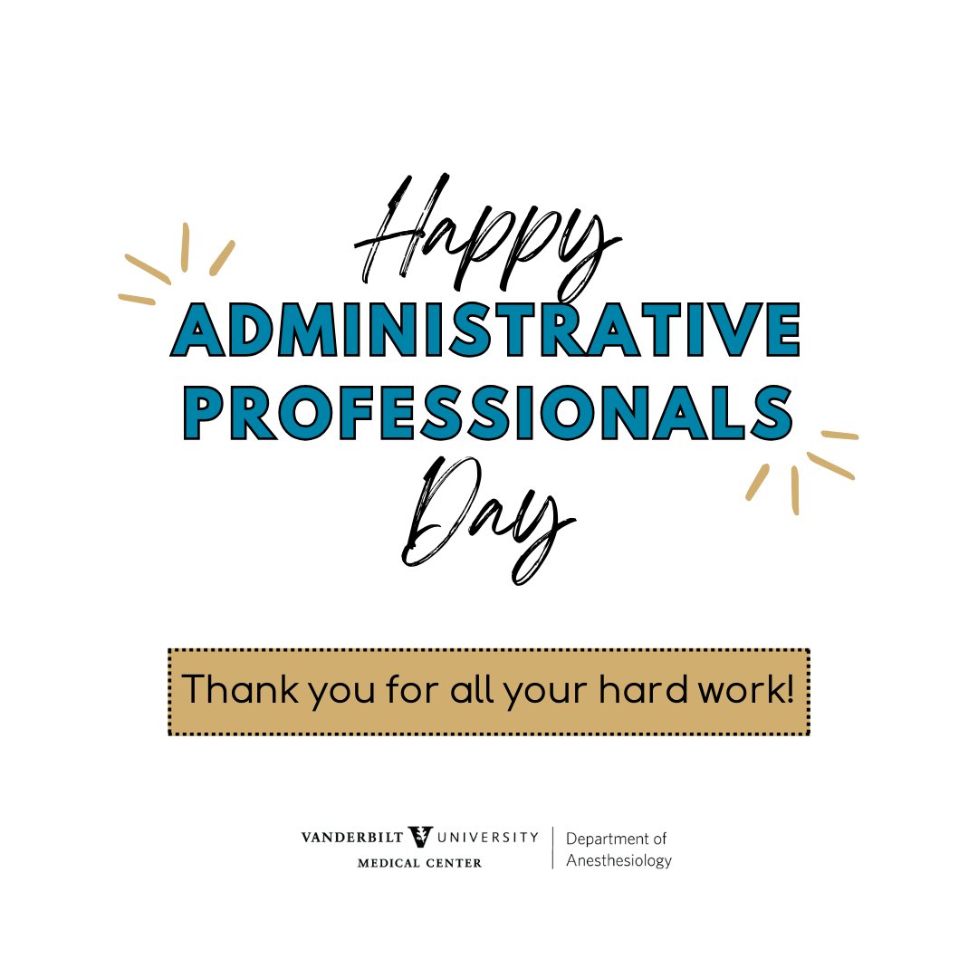 We have the best administrative team! Their support is unmatched & we are so grateful for them. #VUMCHealth #AdministrativeProfessionalsDay 🌟