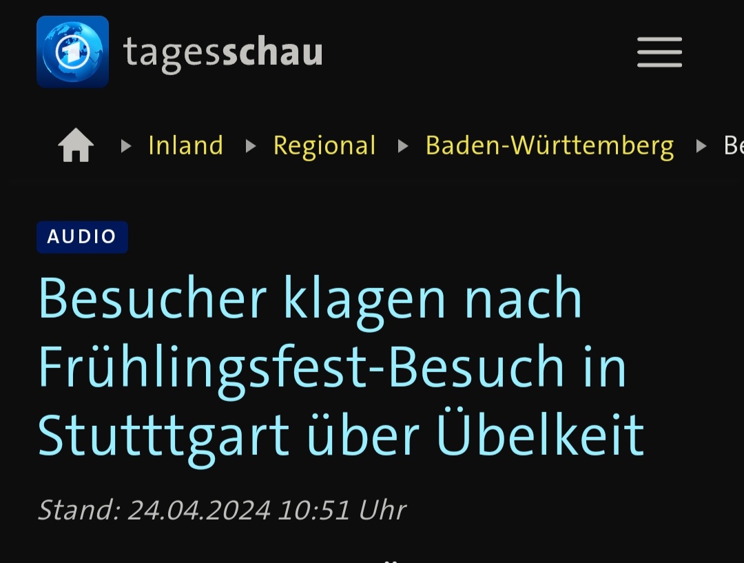 Einfach alles an dieser Überschrift ist fantastisch 🍻

#News #Eilmeldung  <a href="/tagesschau/">tagesschau</a>