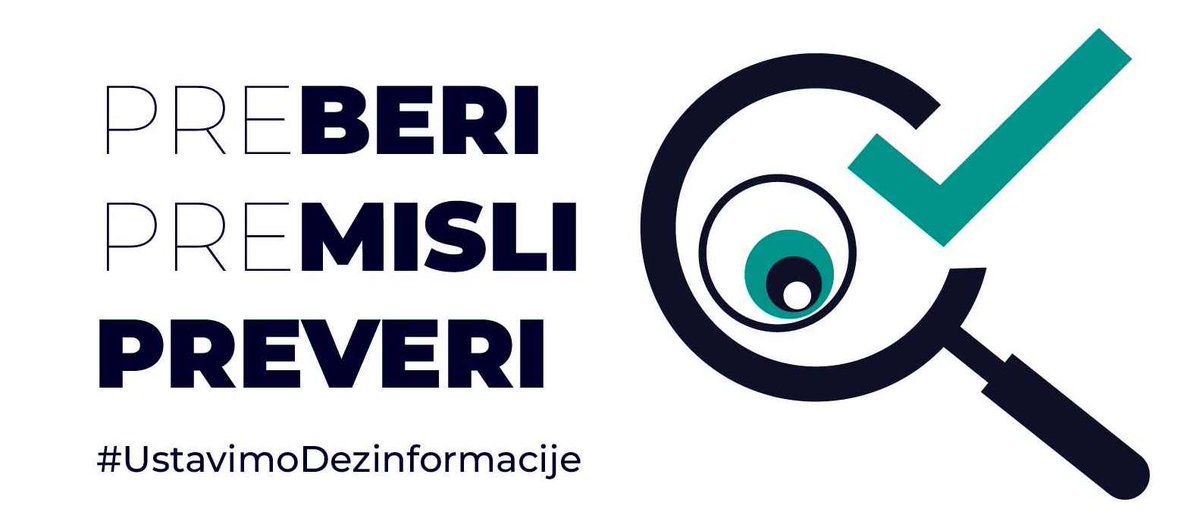 Z vse večjo vlogo družbenih omrežij in razvojem umetne inteligence se možnosti širjenja dezinformacij bliskovito povečujejo. Tukaj bomo objavljali aktualne informacije in različne informativne vsebine ter z ozaveščanjem krepili zavedanje in znanje za prepoznavanje dezinformacij.