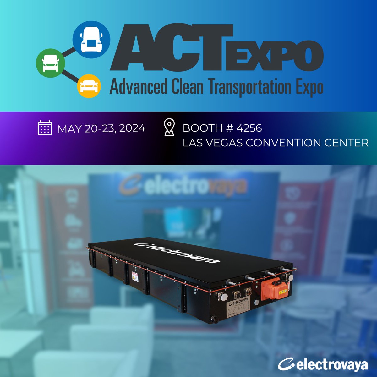 🚀 Attention🚀 The countdown to #ACTexpo 2024 has officially begun! 📅Stay tuned for updates as we gear up for this transformative event!

📅 May 20-23, 2024
📍 Booth 4256 / Las Vegas Convention Center

#cleanenergy #emobility #litiumionbattery