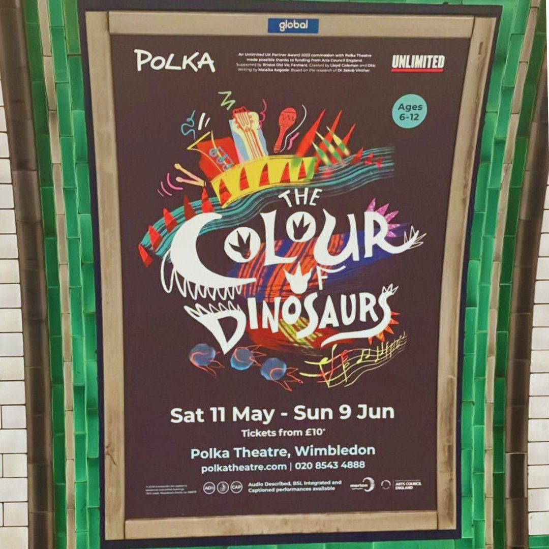 Do-you-think-you-saur-us on the tube? Keep an eye out for our The Colour of Dinosaur posters, don't forget to tag us if you see one!