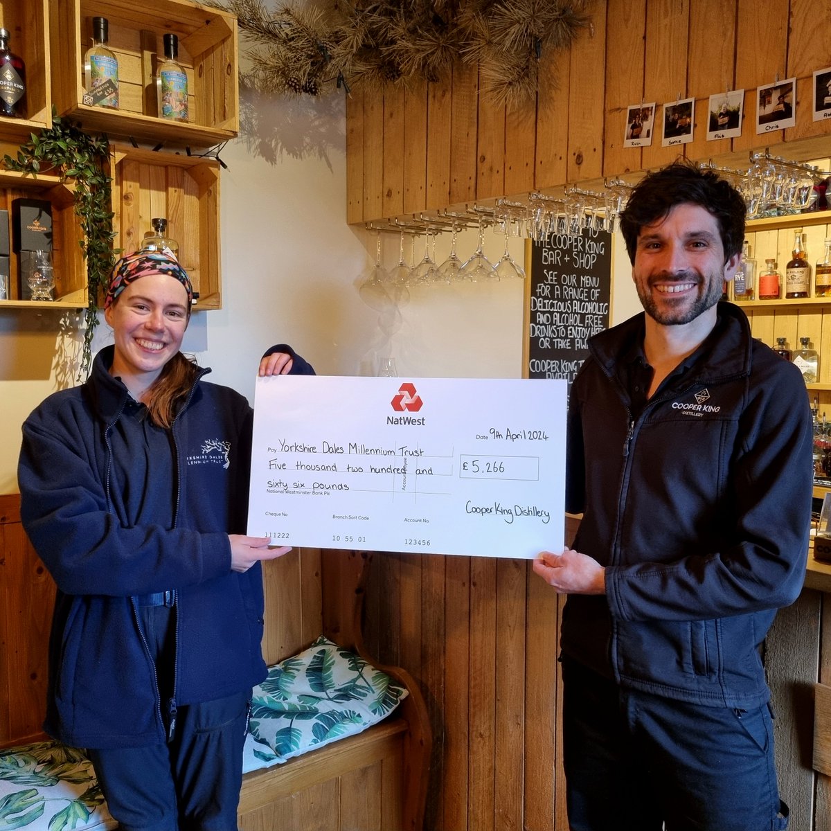 1/2. 'The trailblazing distillery, which is proud to have sustainability at its heart [...] is going above and beyond to give back to the planet' - @yorkshirepost. Your love of our #whisky helps fund apprenticeships for young people in the Yorkshire Dales.