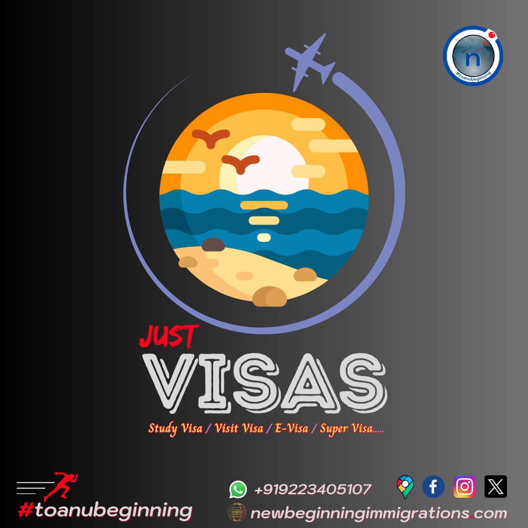 Visas to Anywhere....

#visaapplication #VisaAssistance #visitorvisa #touristvisa #evisa #supervisacanada #studyvisa #VisaServices #travel #shengenvisa #trip #VisaConsultancy #LMIA #visa
#toanubeginning