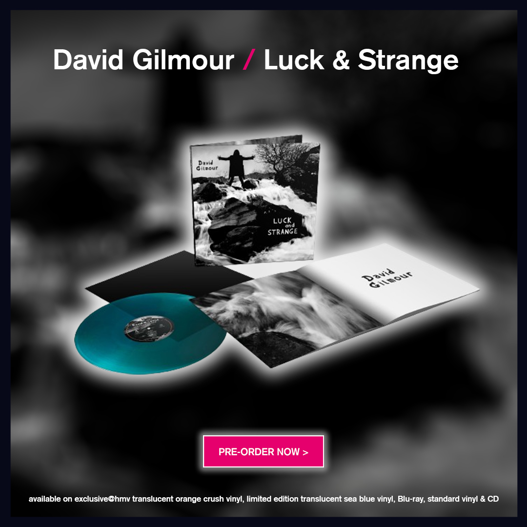 🎵 NEW: David Gilmour / Luck & Strange available on exclusive translucent orange crush vinyl, limited edition translucent sea blue vinyl, Blu-ray, standard vinyl & CD   pre-order now 👉 ow.ly/SuXf50Rn4Ca