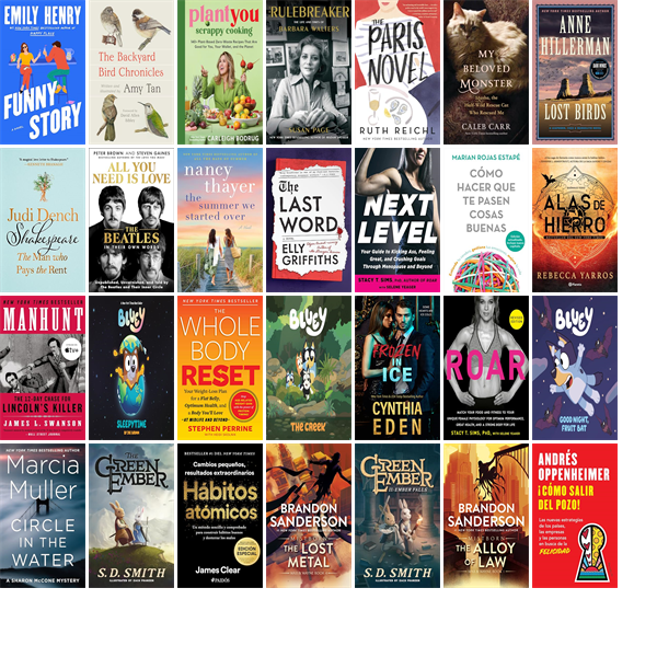 This week the Tye Preston Memorial Library has 77 new books.  New items include Funny Story, The Backyard Bird Chronicles, PlantYou, The Rulebreaker, Extinction, The Paris Novel, My Beloved Monster, Lost Birds, Darling Girls, and Shakespeare. wowbrary.org/nu.aspx?p=4024…