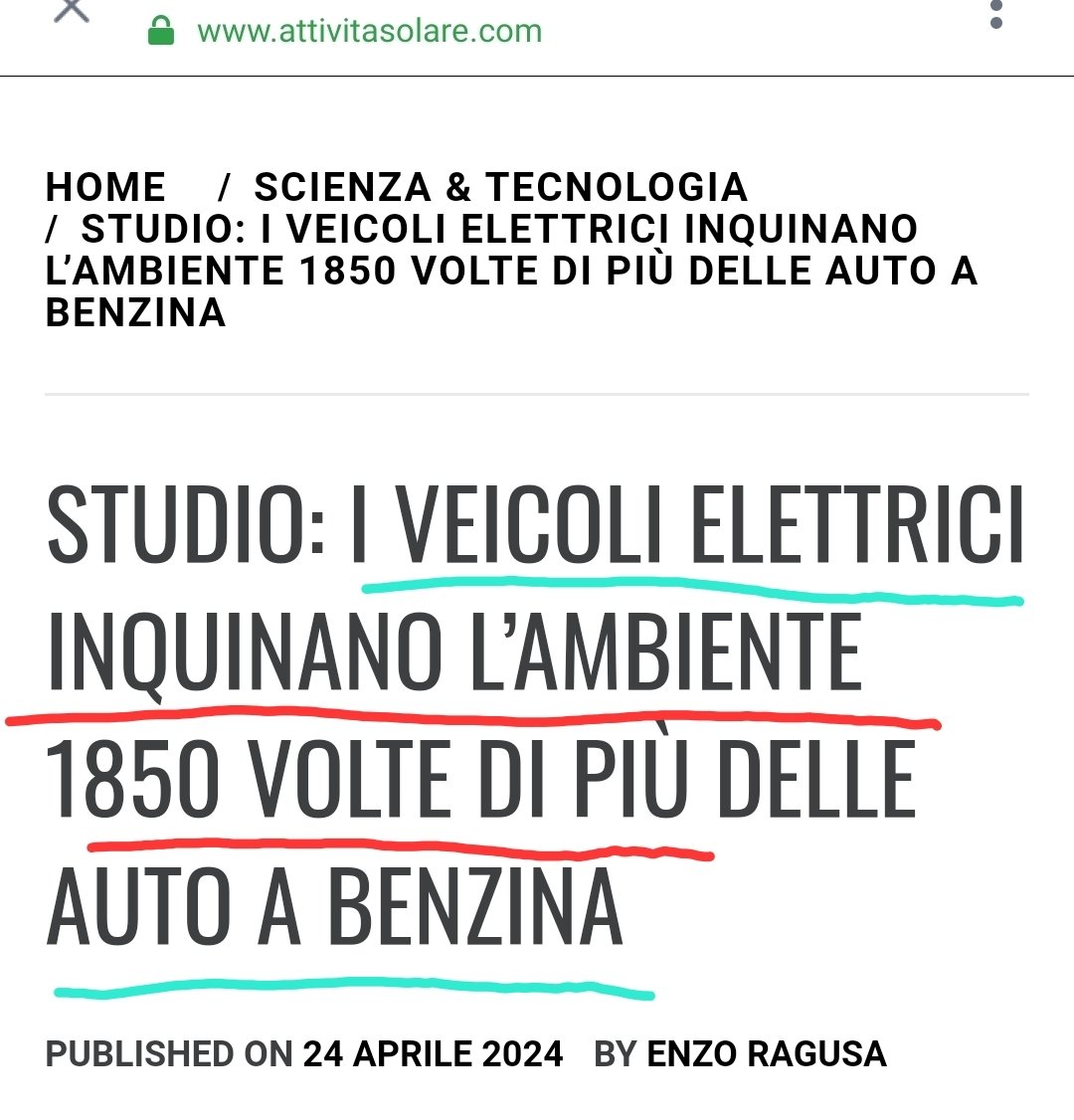 FALLIMENTO AUTO ELETTRICHE.
#AutoElettriche #AutoIbride #BEV #EV #MHEV #PHEV #Hybrid #MildHybrid #EcoPass #ZTL #UE #PD #GREEN #Agenda2030 #Europee2024 #ElezioniEuropee 
#PartitoDemocratico #PD #EllySchlein #GiorgiaMeloni #FratellidItalia #Salvini #Lega  #M5S #MarioDraghi #DRAGHI