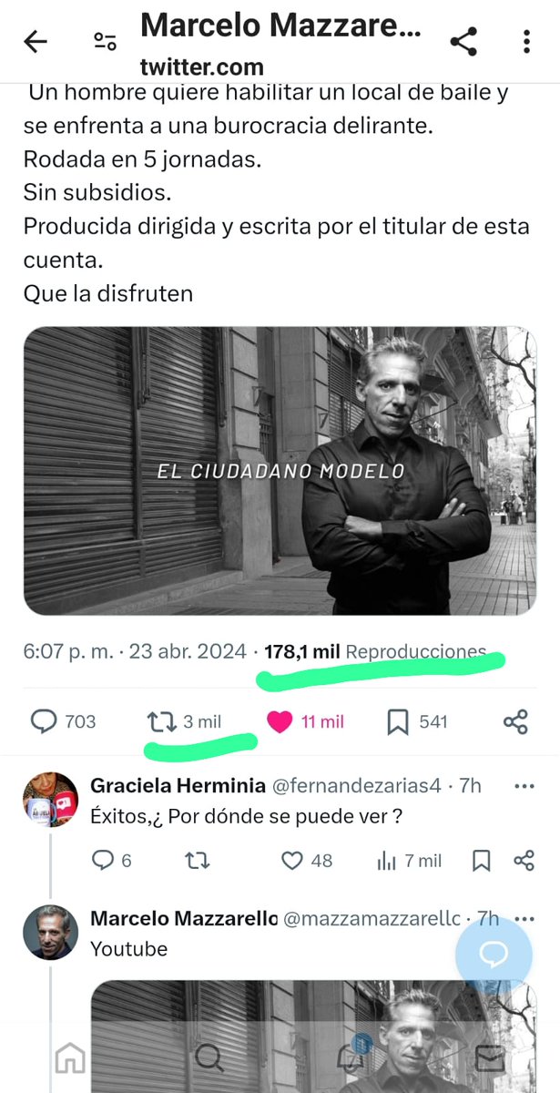 mazzamazzarello's tweet photo. Gracias a toda la familia twitera por el apoyo inmediato.
Estamos construyendo un exito genuino.
Mil gracias a todos https://t.co/A5gAVomuWY