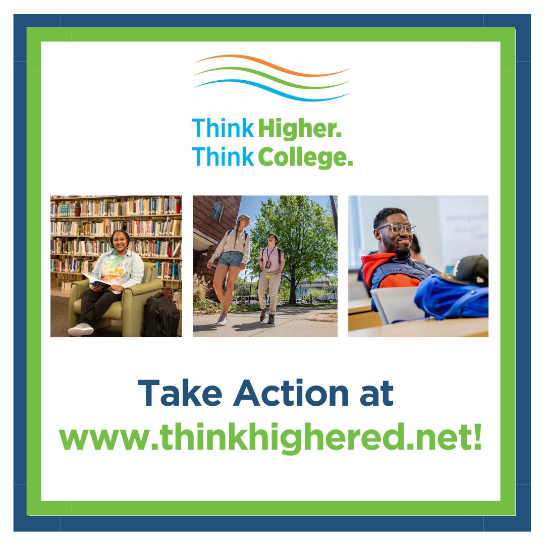 What if every young adult with intellectual disabilities in the U.S. thought of college as an option? Use these resources to spread the word that it’s important that we all #Think Higher. #Think College. ➡️ thinkhighered.net We can’t wait to celebrate with you on May 1st!