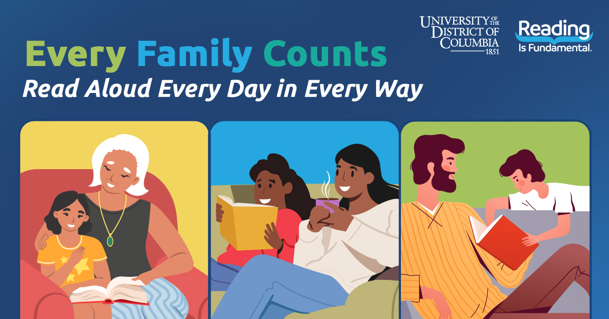 Join #RIF's Every Family Counts #webinar, Read Aloud Every Day in Every Way! featuring Asst Professor of Education at @udc_edu, Dr. Dowan McNair-Lee sharing best practices for reading aloud to children. Register now and plan to join TONIGHT at 7pm ET. bit.ly/43UPLCy