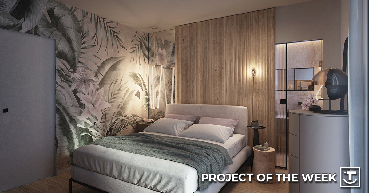 #ProjectOfTheWeek | Giusy Apartment  
Immersed in the heart of Puglia, 'Giusy Apartment', a project designed by architect Francesco Cardano, represents a perfect meeting between contemporary architecture and the design of Tecnografica's #wallpapers.
▶️ ow.ly/oTEO50RnblT