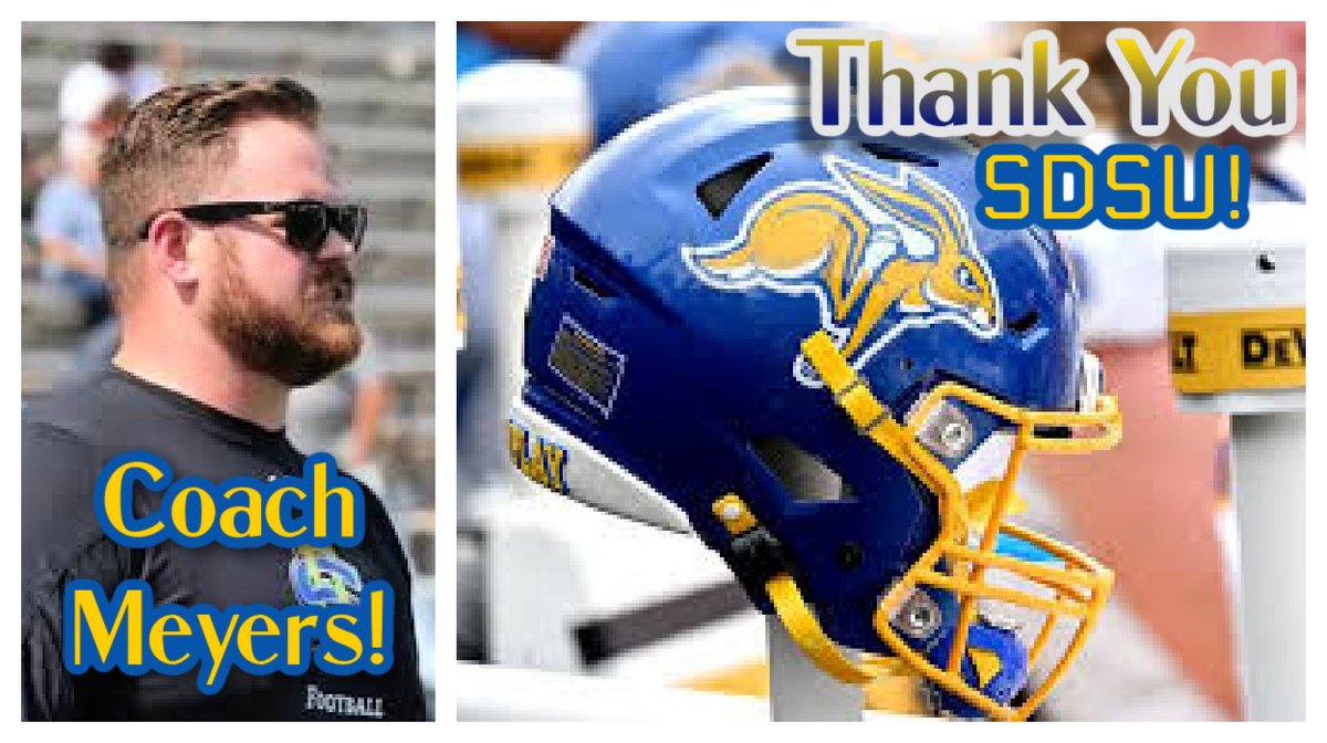 Thank you @CoachMeyersSDSU and @GoJacksFB for coming out to watch our guys workout this morning!