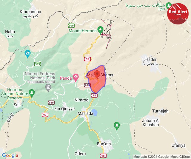 #BREAKING #URGENT

ROCKET ATTACK:  Golan North - Majdal Shams 🚀🚀🚀🚀

Possibly fired from Syria