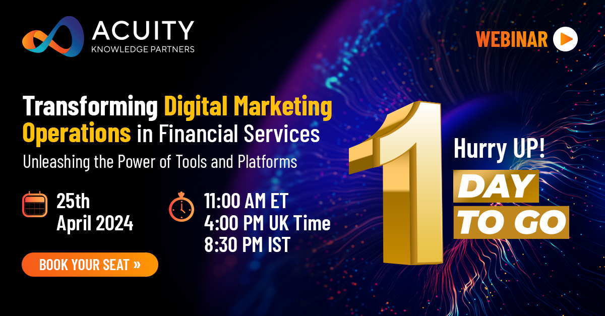 Only 1 day to go! Redefine your digital marketing strategy! Join us tomorrow for an exclusive webinar with industry leaders from T. Rowe Price and Janus Henderson, who will be sharing their insights on embracing digital transformation. bit.ly/3QgHeEp