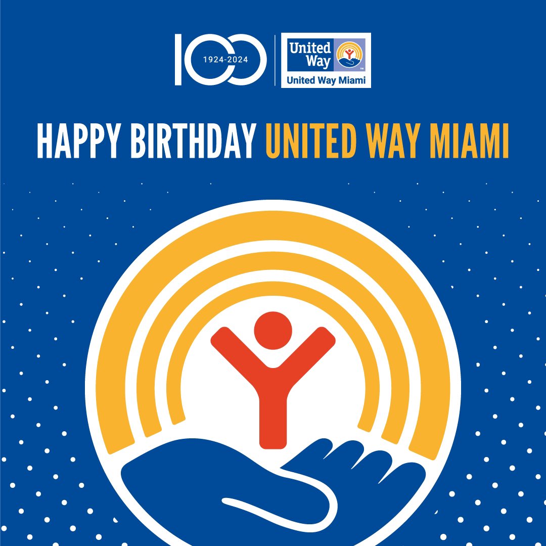 Thank you, to @UnitedWayMiami, for leading a century of powerful, collaborative change. I’m looking forward to the next #100YearsUnited!