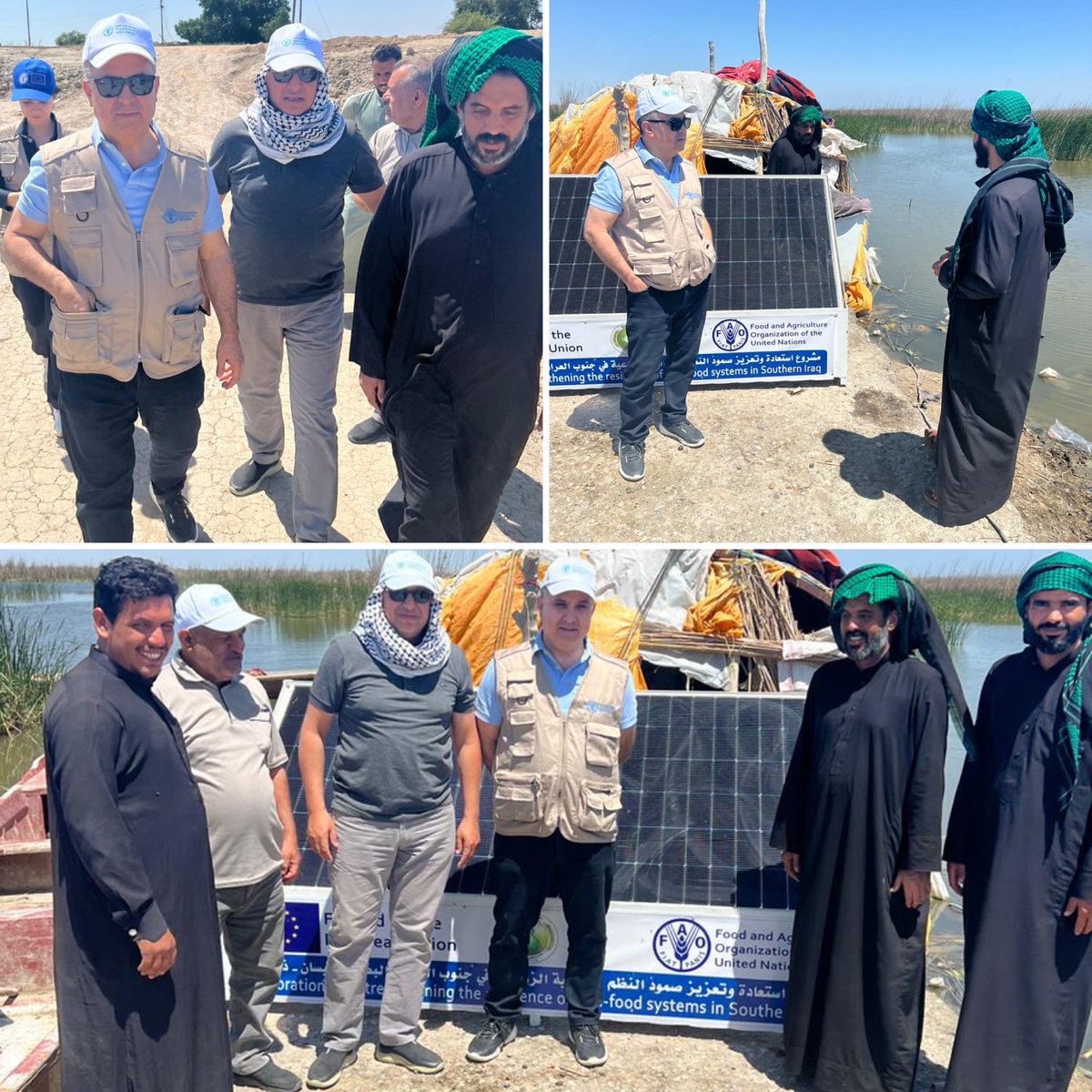 🌱 @FAOIraq , in collaboration with MoA ,MoWR and MoE, supported by partners @EUinIraq , @Sida , @CanadainIraq , @NorwayInJordan , establish innovative tools for home use water and energy.