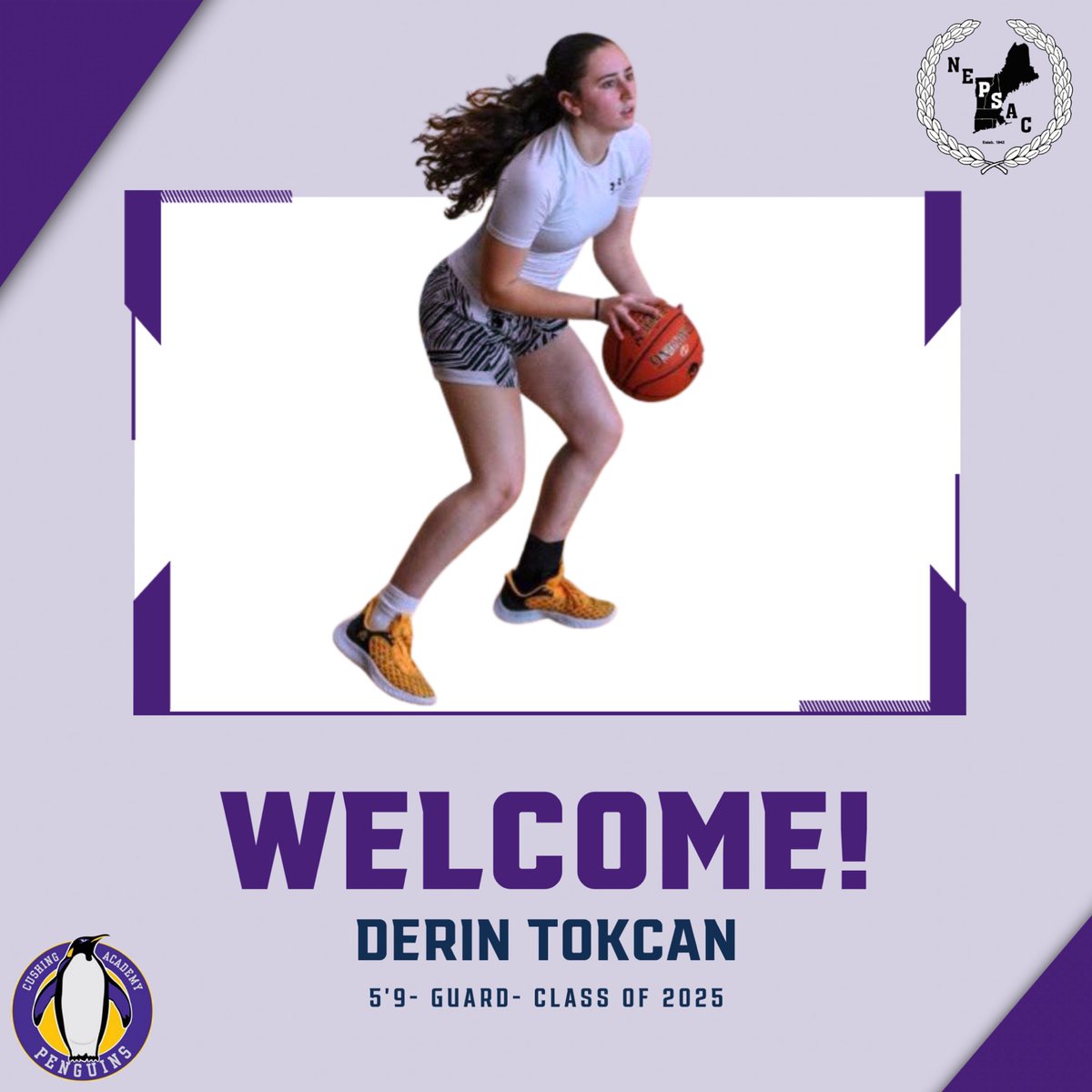 Derin Tokcan, a 5’9 Guard from Turkey 🇹🇷 , will be joining us in the fall for her senior year. Derin is an aggressive guard who can attack and get to the rim, as well as pull up behind the arc. Her athleticism and basketball IQ allows her to be a threat on both ends of the floor!