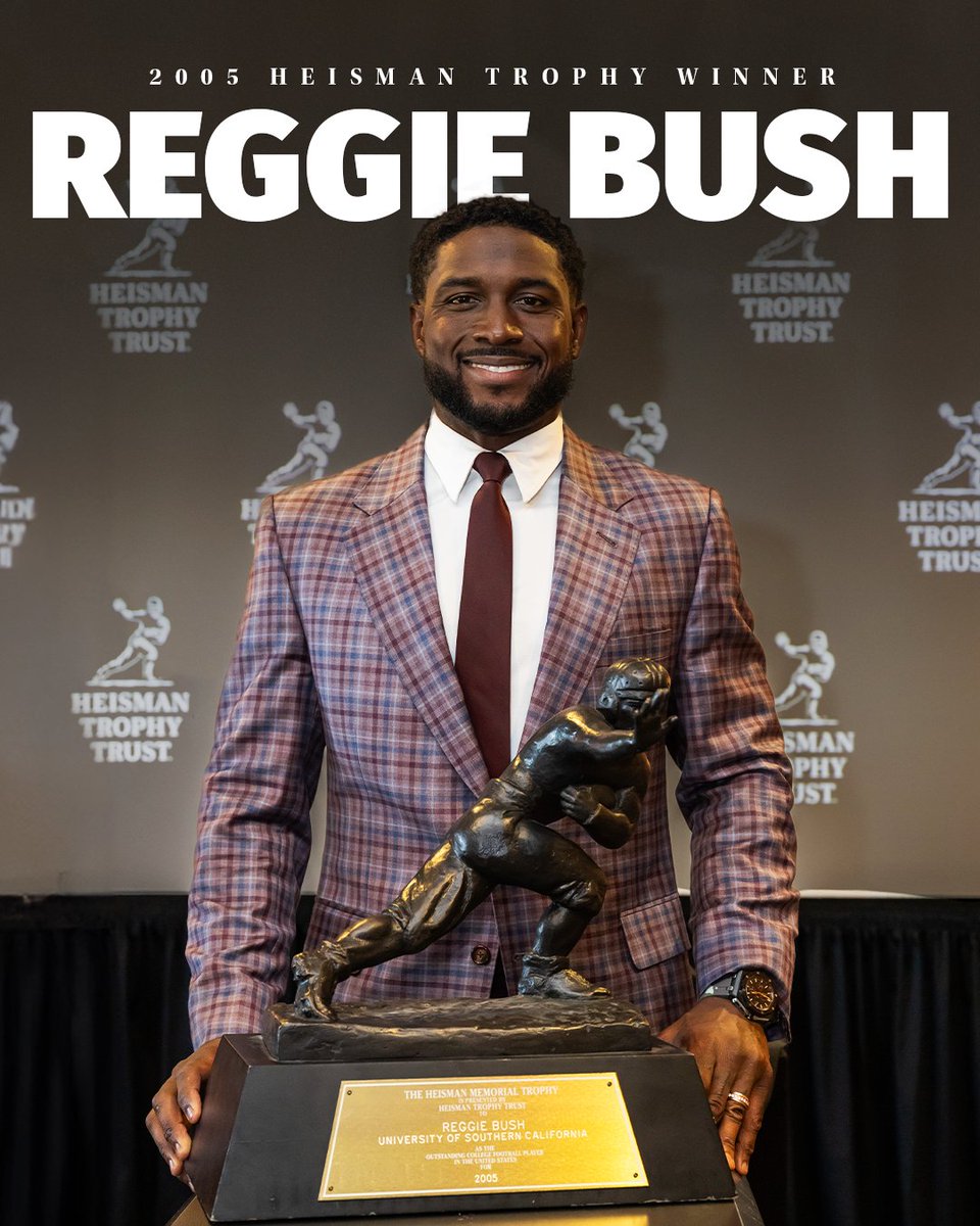 THE Heisman Trophy. 

@ReggieBush | 📸 @HeismanTrophy