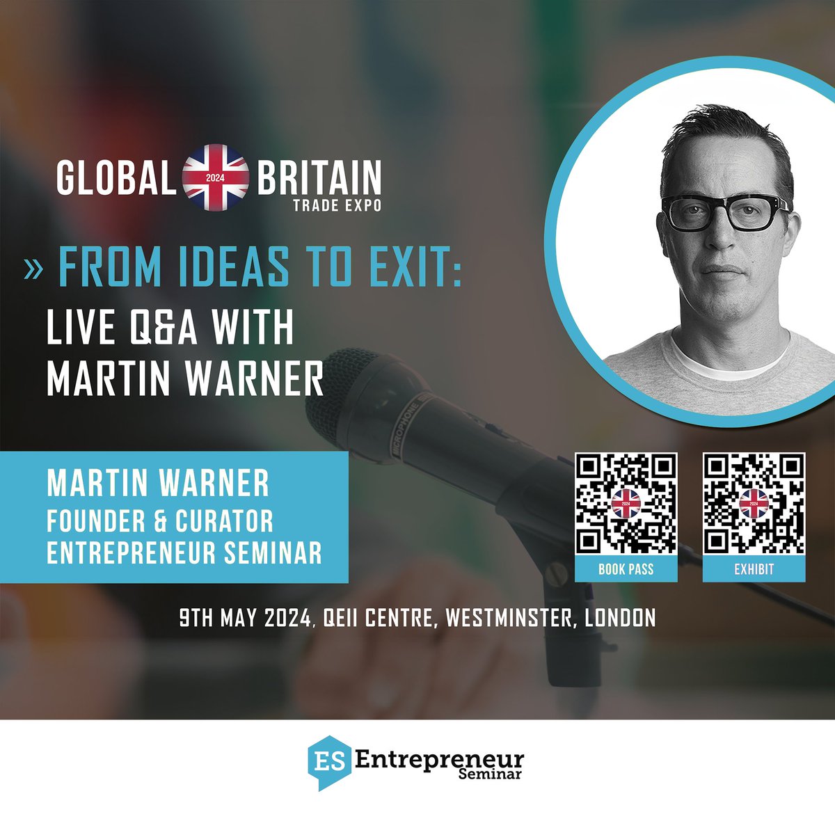 📣 Global Britain Trade Expo 2024 - Live Q&amp;A

I’m delighted to announce I will be answering questions and talking all things business at this year’s Global Britain Trade Expo.

Now in its seventh year, GBTE continues to promote the UK as a global trade and business destination