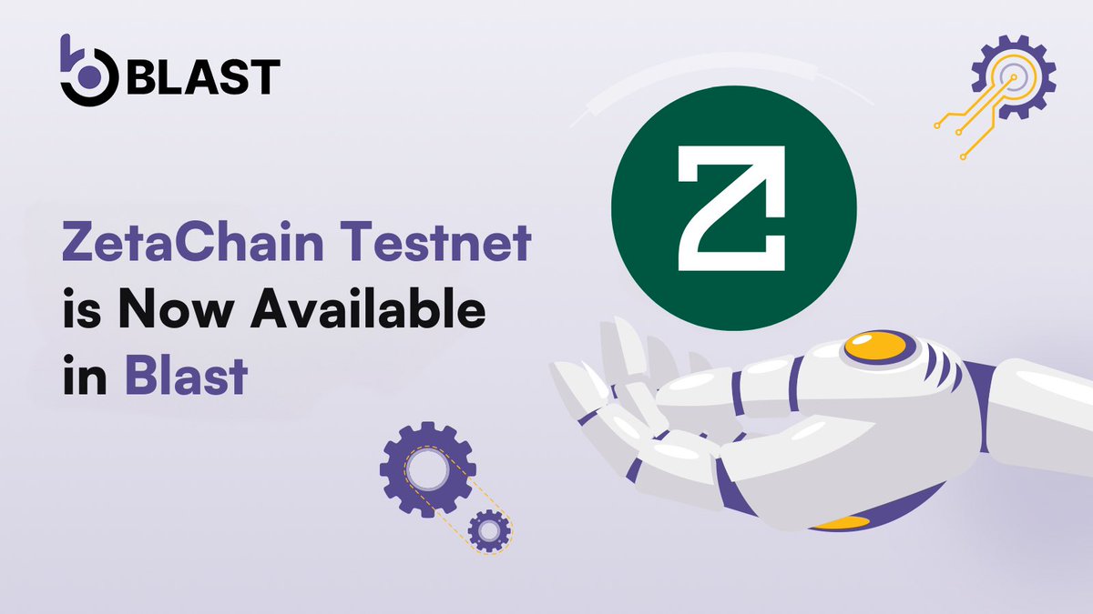 🌐 @zetablockchain Testnet Endpoints have been integrated within Blast!

⚫ Developers on ZetaChain can get RPC endpoints for both Mainnet and Testnet through Blast to speed up their Web3 infrastructure!

Happy Building!

blastapi.io/chains/zetacha…
