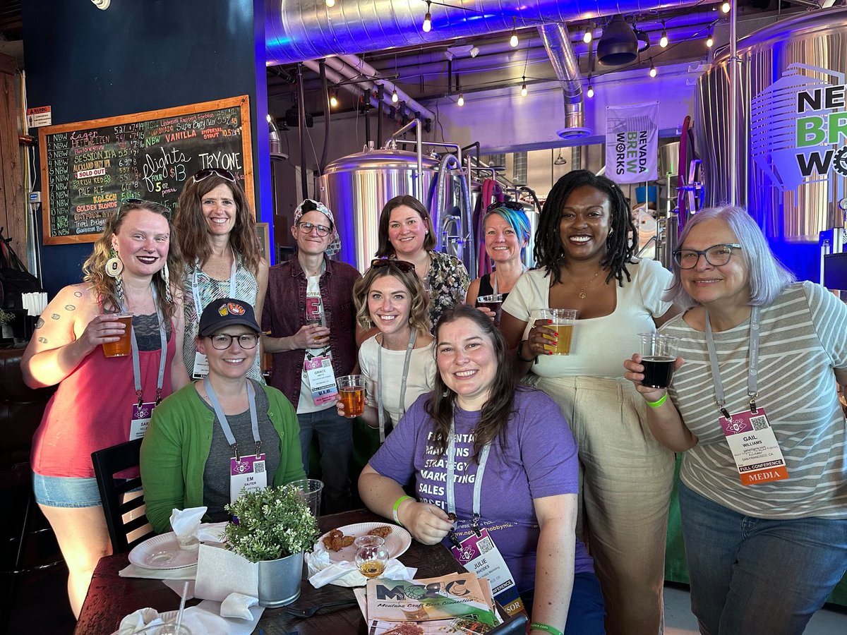 So good to see @nagbw members at #CraftBrewersCon yesterday. This is such a special group of writers and I’m lucky to know them.