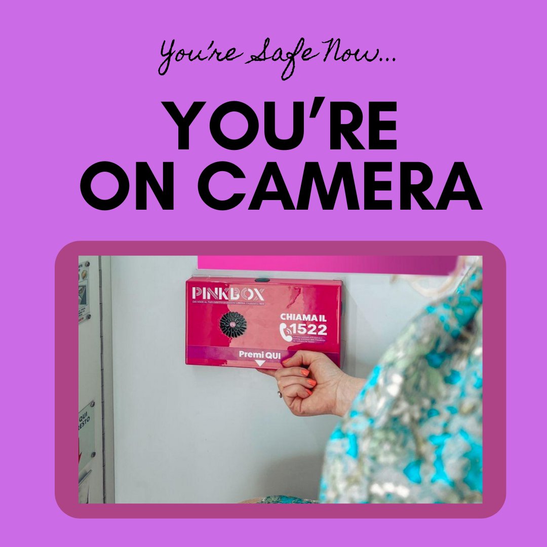 Women victims of violence in Italy have a new tool to feel safe. It's Pink Box, a mechanism inside the common photo booths working as a call-for-help button. More on our FB, IG and LinkedIn. #wome #italianwomen #domesticviolence #femicide #pinkbox #italianstories #noiaw