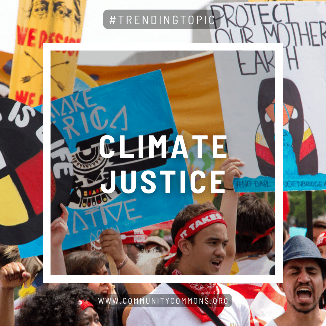 After celebrating #EarthDay, we'd like to highlight a new topic on Community Commons. #ClimateJustice redefines climate change as both an ethical and political matter and acknowledges the interconnectedness of climate change, justice, & equity. Learn more: bit.ly/49MzdOt