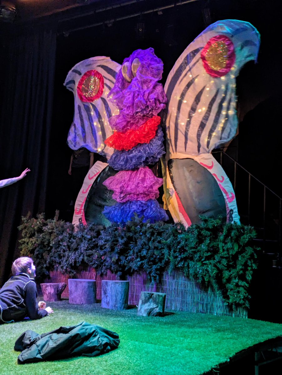 Most impressive reveal of our @NTConnections festival so far has to be @KensingtonArts1 with this epic butterfly! Today we have @CAPACOLLEGE and @srcinfo being fabulous @YorkTheatre